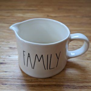 Rae Dunn "Family" gravy pitcher boat thanksgiving